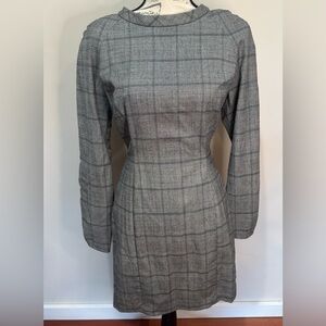 Jonathan Simkhai Wool Plaid‎ Sheath Dress Sz 8